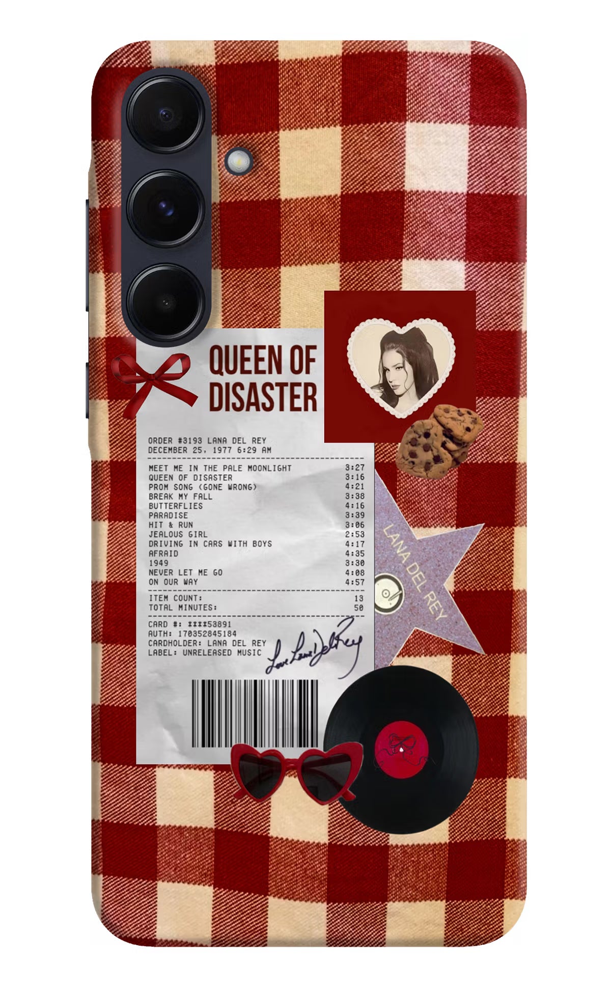 Queen of Disaster Samsung A55 5G Hard Case Back Cover by Casekaro
