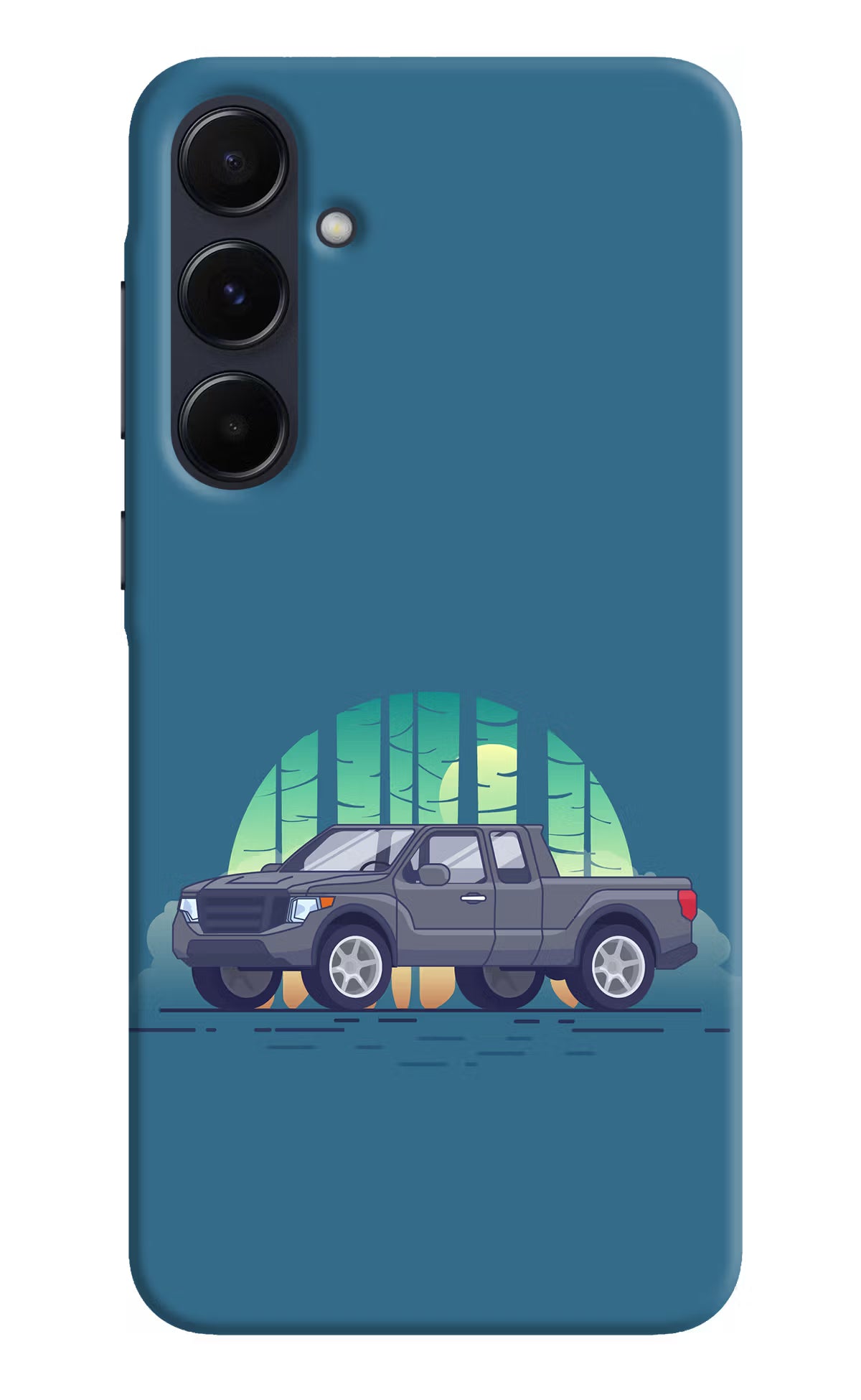 Retro Garage Vibe Samsung A55 5G Hard Case Back Cover by Casekaro