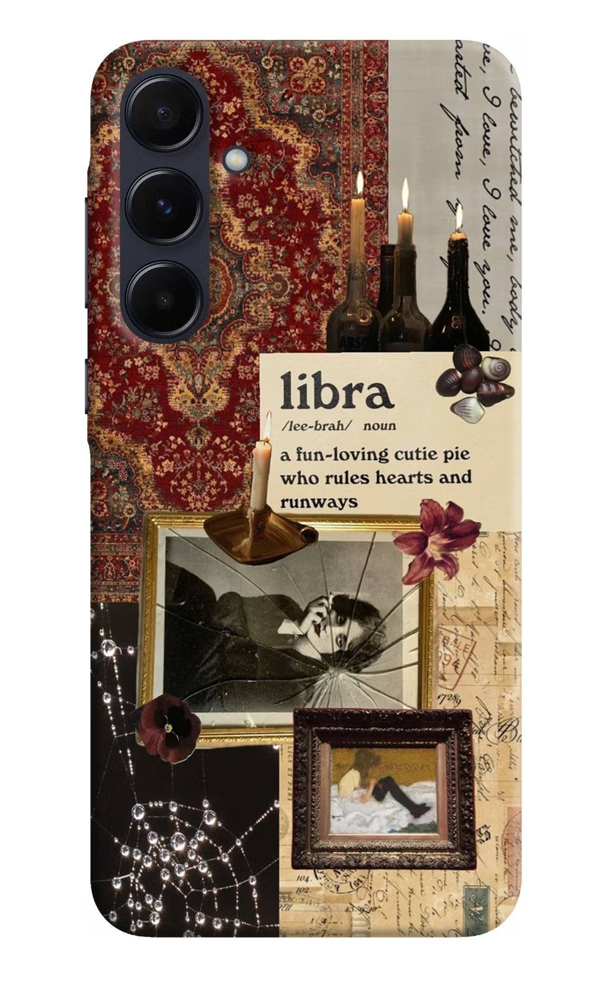 Libra Zodiac Samsung A55 5G Hard Case Back Cover by Casekaro