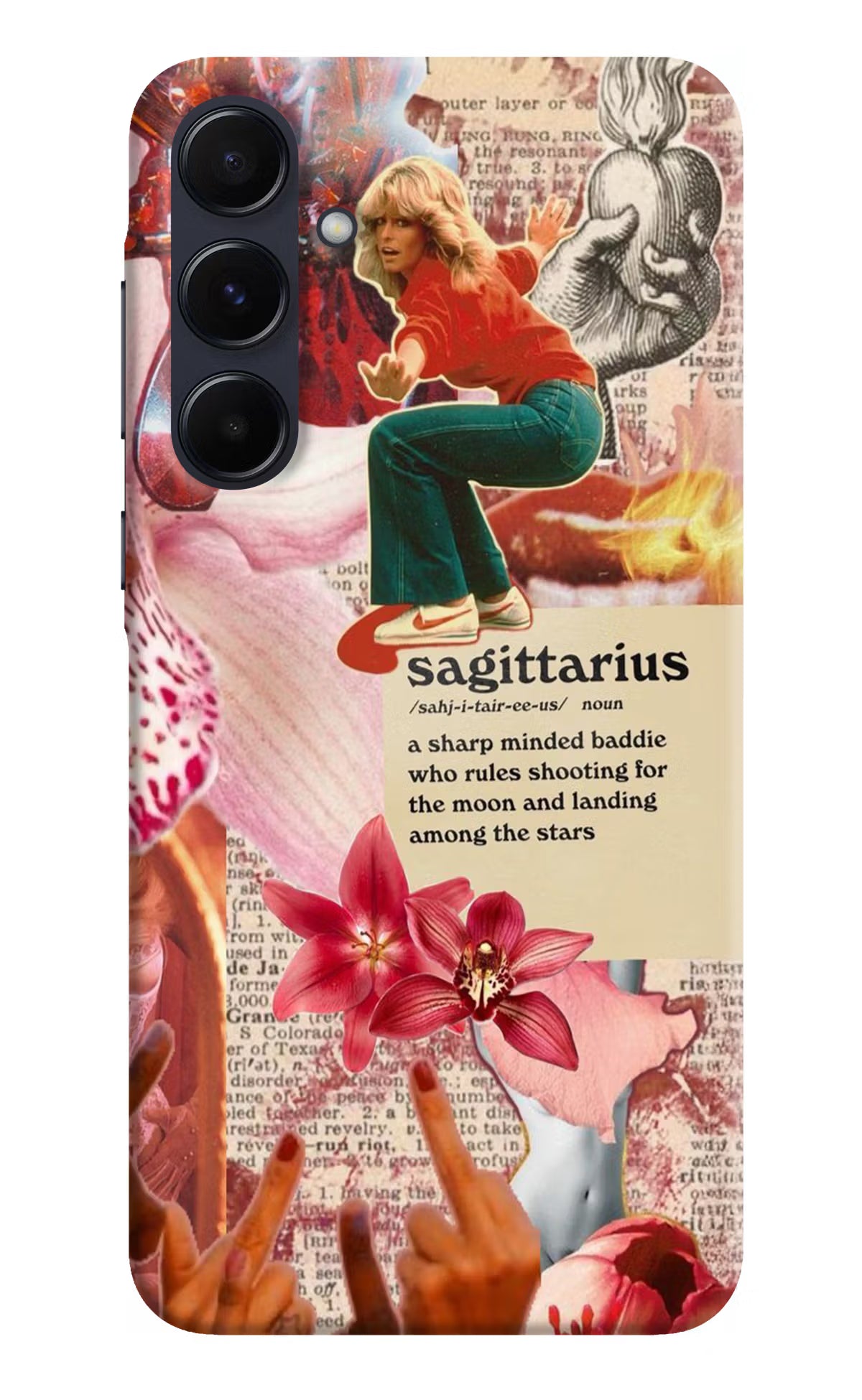 Sagittarius Zodiac Samsung A55 5G Hard Case Back Cover by Casekaro