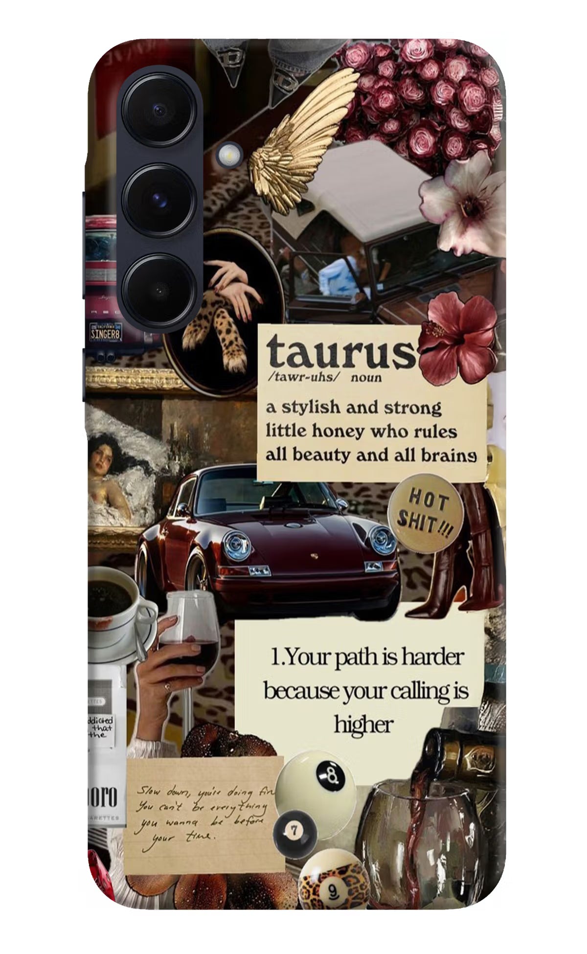 Taurus Zodiac Samsung A55 5G Hard Case Back Cover by Casekaro