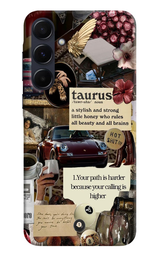 Taurus Zodiac Samsung A55 5G Hard Case Back Cover by Casekaro