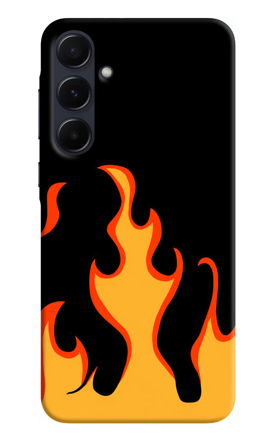 Fired Up – Black Samsung A55 5G Hard Case Back Cover by Casekaro