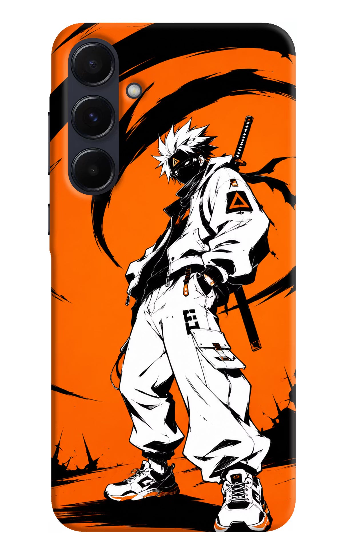 Street Samurai  Samsung A55 5G Hard Case Back Cover by Casekaro