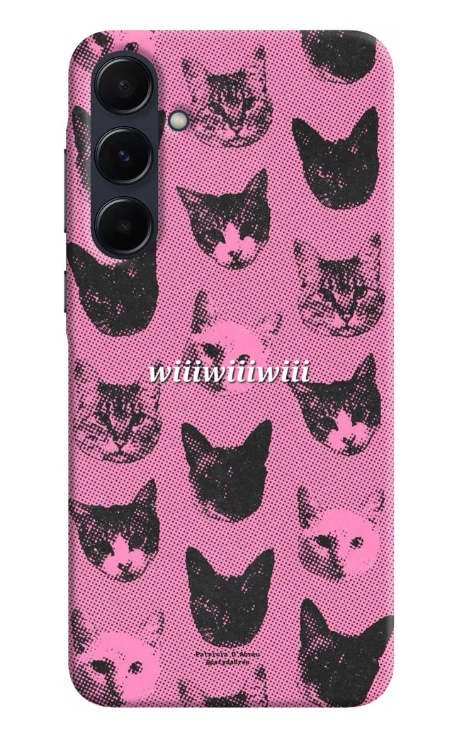 Pink Cats Samsung A55 5G Hard Case Back Cover by Casekaro