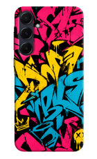Graffiti Vibe Samsung A55 5G Hard Case Back Cover by Casekaro