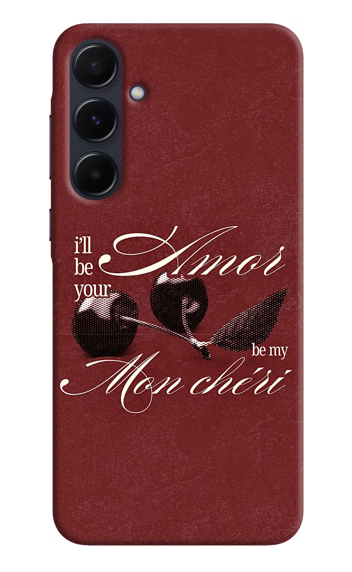 Velvet Cherry Samsung A55 5G Back Cover