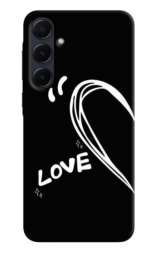 Love Line Samsung A55 5G Hard Case Back Cover by Casekaro