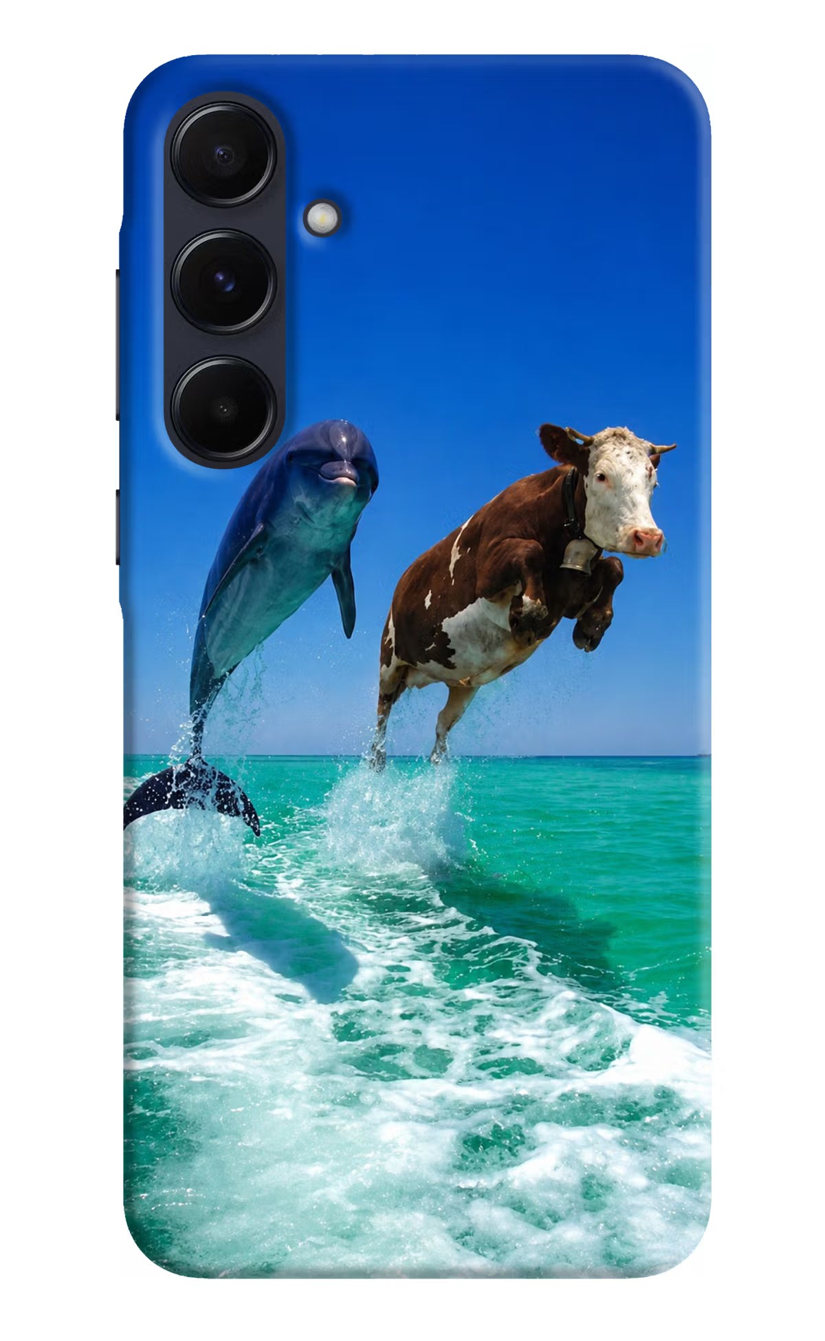 Dolphin vs Cow Samsung A55 5G Back Cover