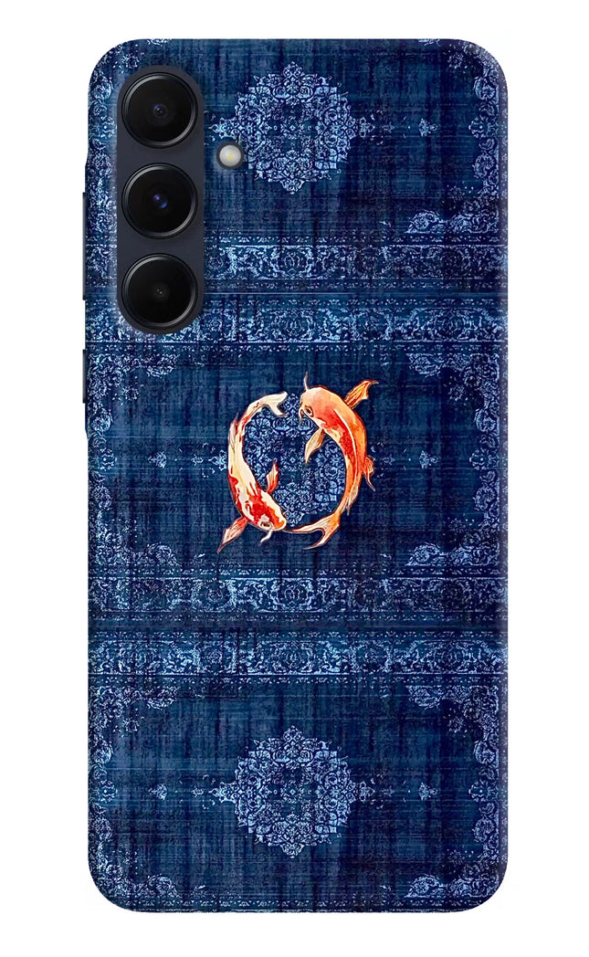 Koi Blue Samsung A55 5G Hard Case Back Cover by Casekaro