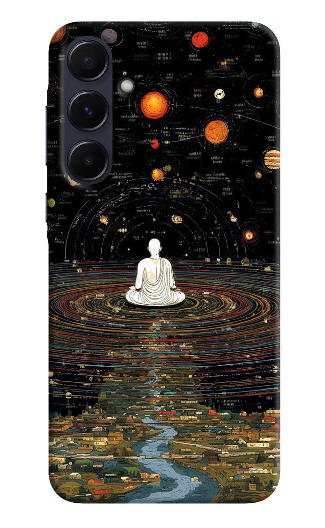 Space Monk Samsung A55 5G Hard Case Back Cover by Casekaro