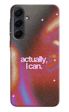 Pink Aura Samsung A55 5G Hard Case Back Cover by Casekaro