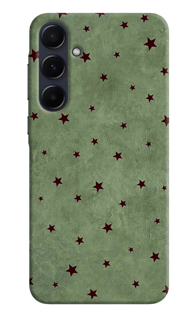 Green Stars Samsung A55 5G Hard Case Back Cover by Casekaro