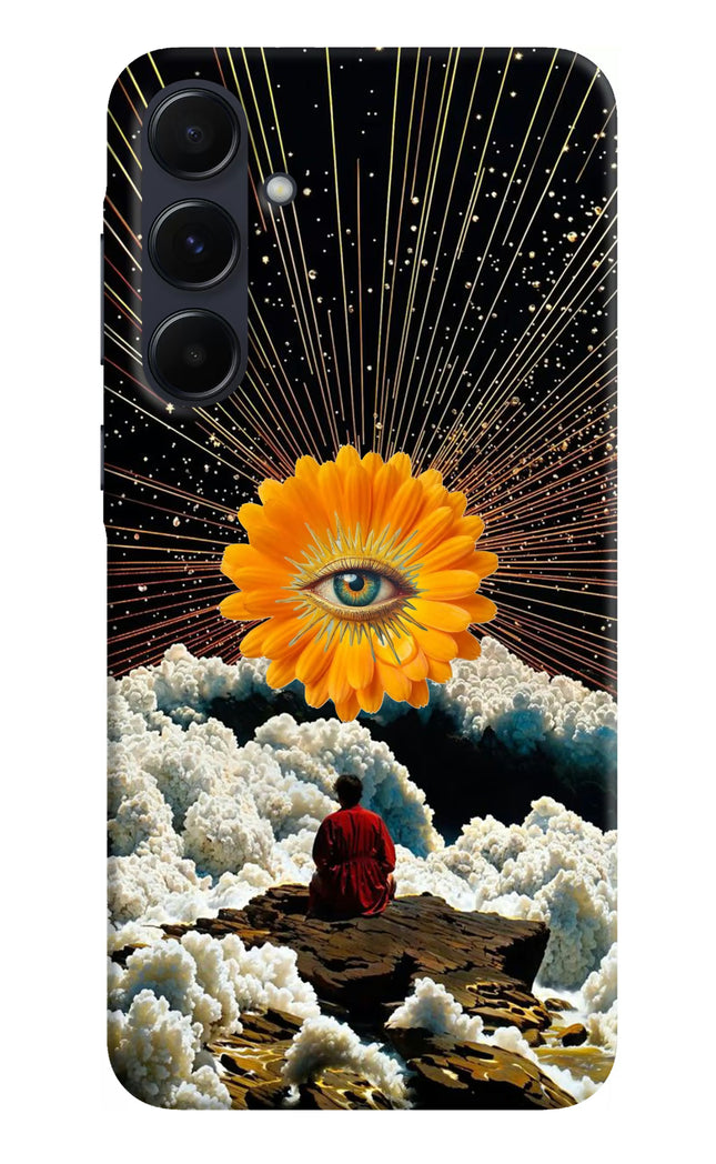 Cosmic Flower Samsung A55 5G Hard Case Back Cover by Casekaro
