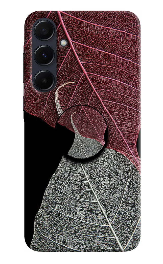 Leaf Pattern Samsung A55 5G Pop Case by Casekaro