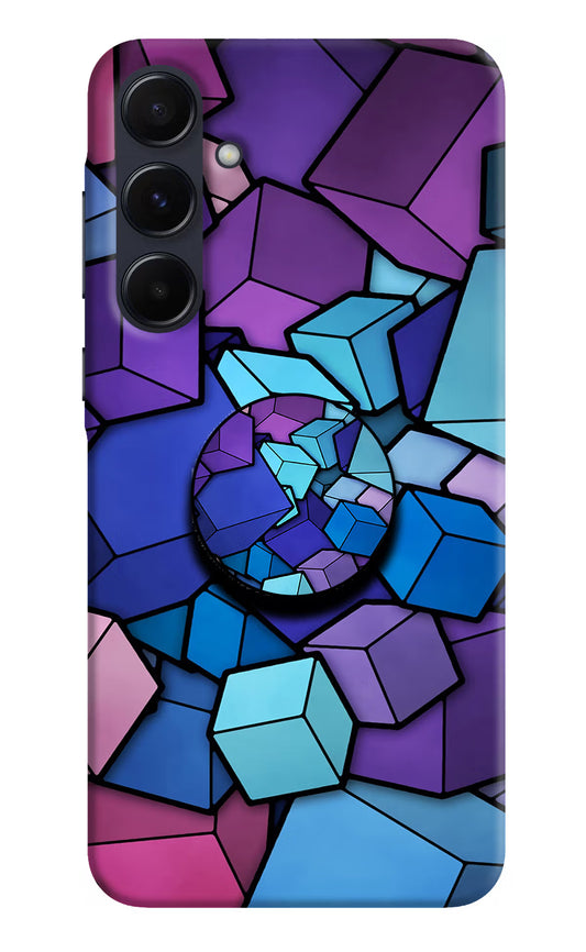 Cubic Abstract Samsung A55 5G Pop Case by Casekaro