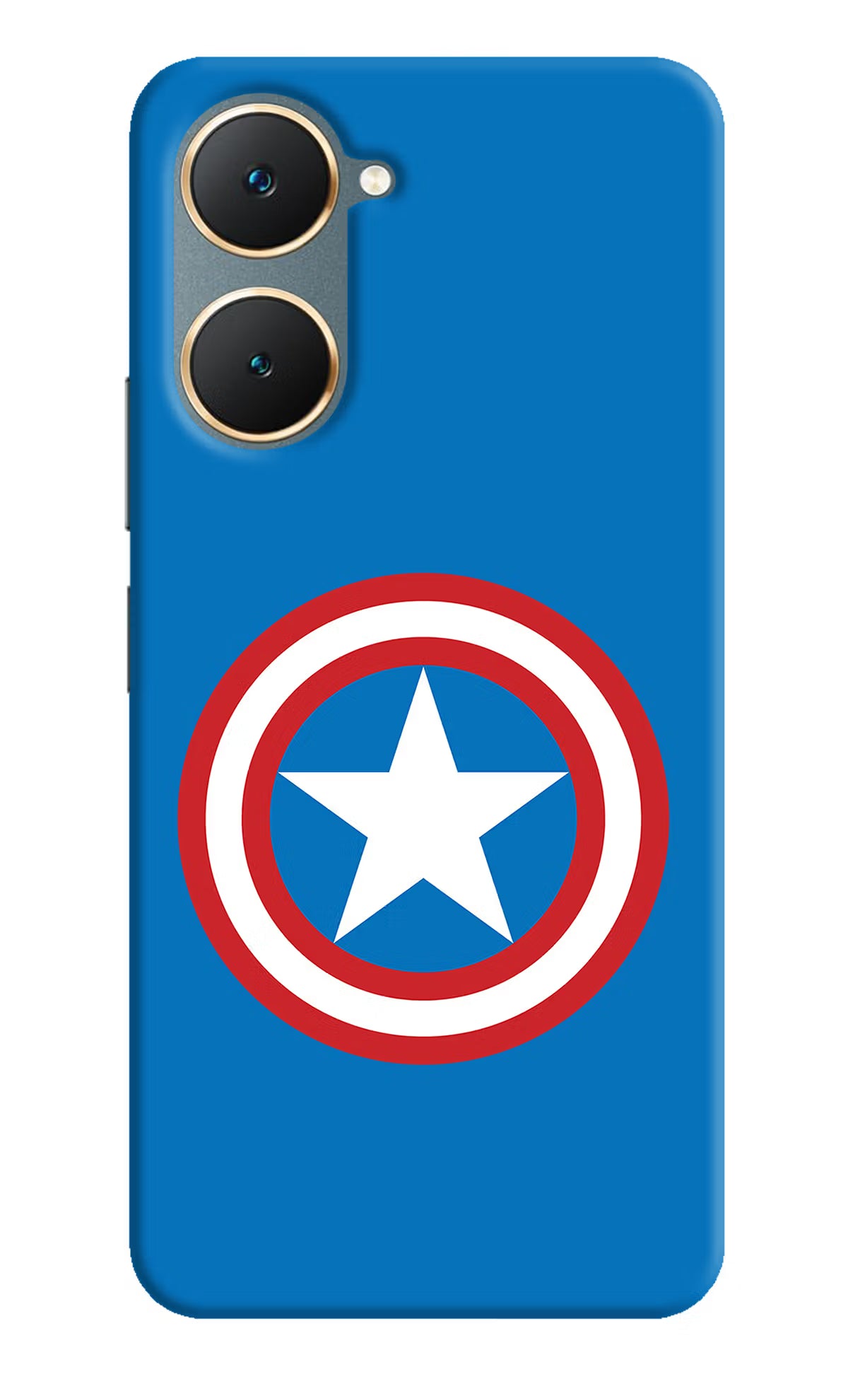 Captain America Logo Vivo Y18/Y18e Hard Case Back Cover by Casekaro
