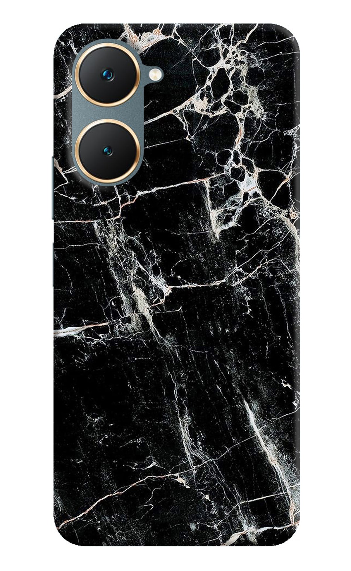 Black Marble Texture Vivo Y18/Y18e Back Cover