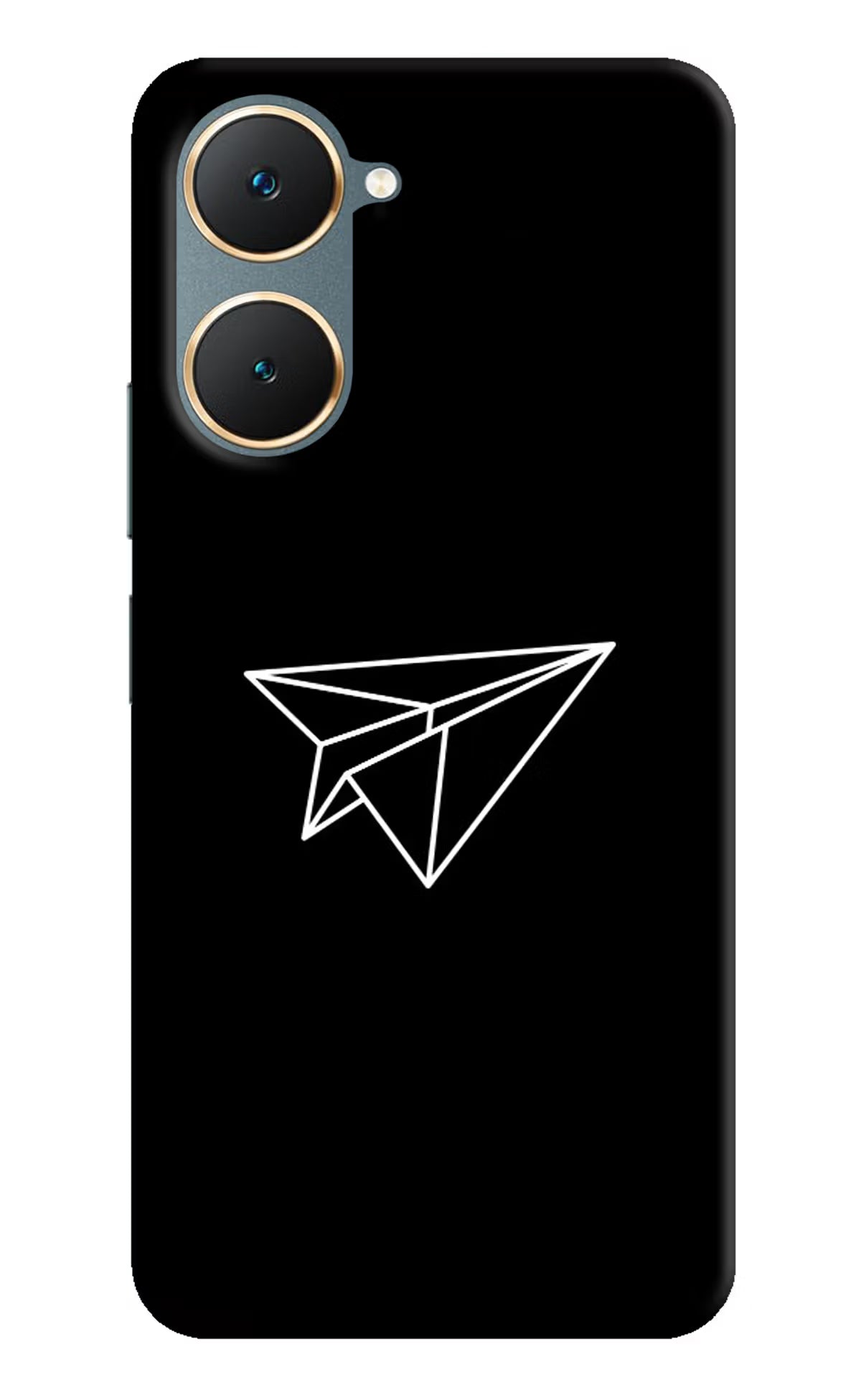 Paper Plane White Vivo Y18/Y18e Hard Case Back Cover by Casekaro
