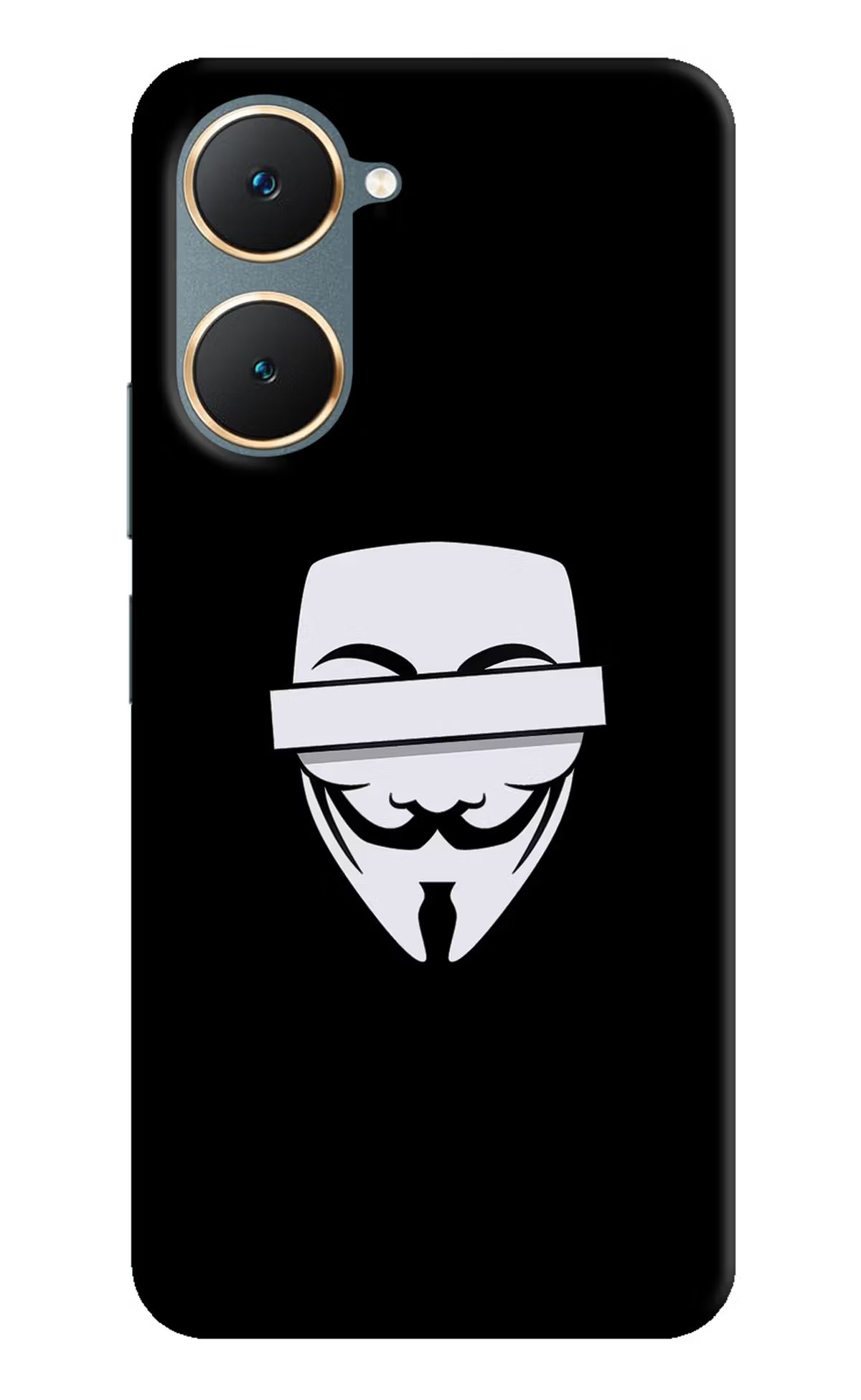 Anonymous Face Vivo Y18/Y18e Hard Case Back Cover by Casekaro