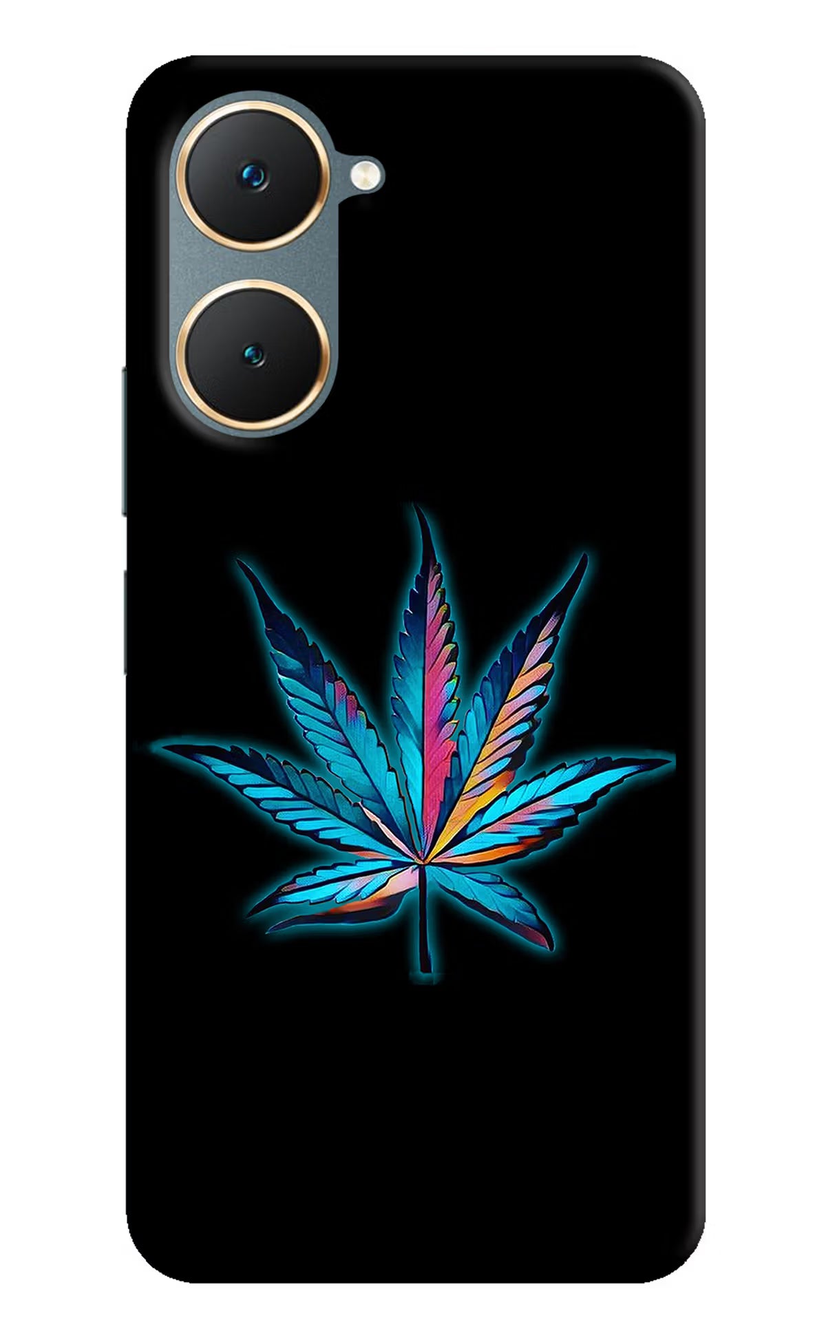 Weed Vivo Y18/Y18e Hard Case Back Cover by Casekaro