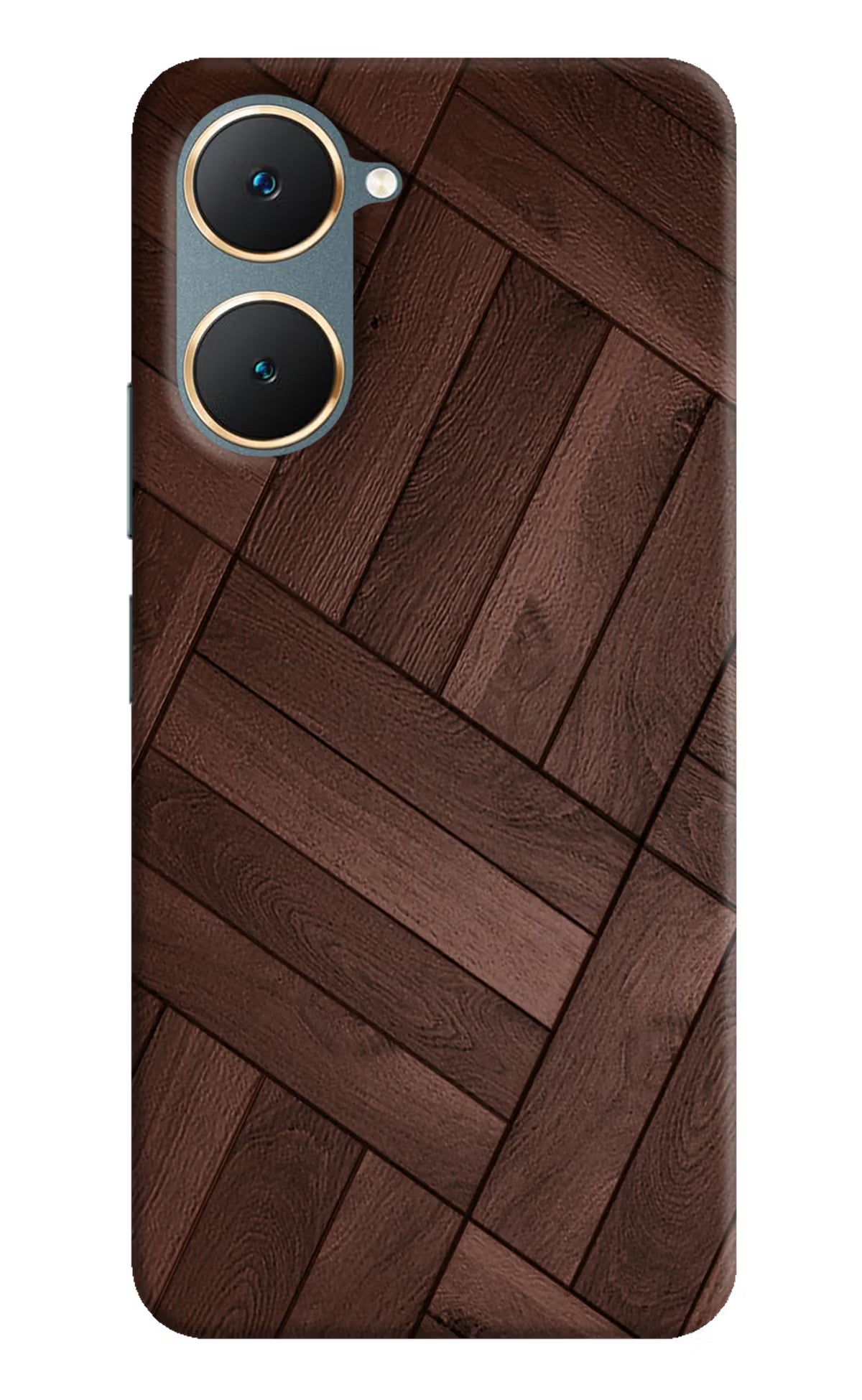 Wooden Texture Design Vivo Y18/Y18e Hard Case Back Cover by Casekaro