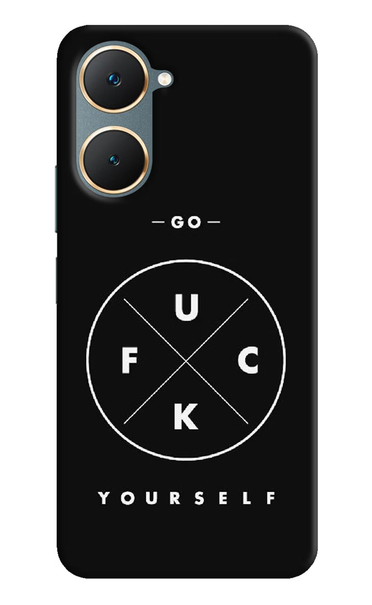 Go Fuck Yourself Vivo Y18/Y18e Hard Case Back Cover by Casekaro