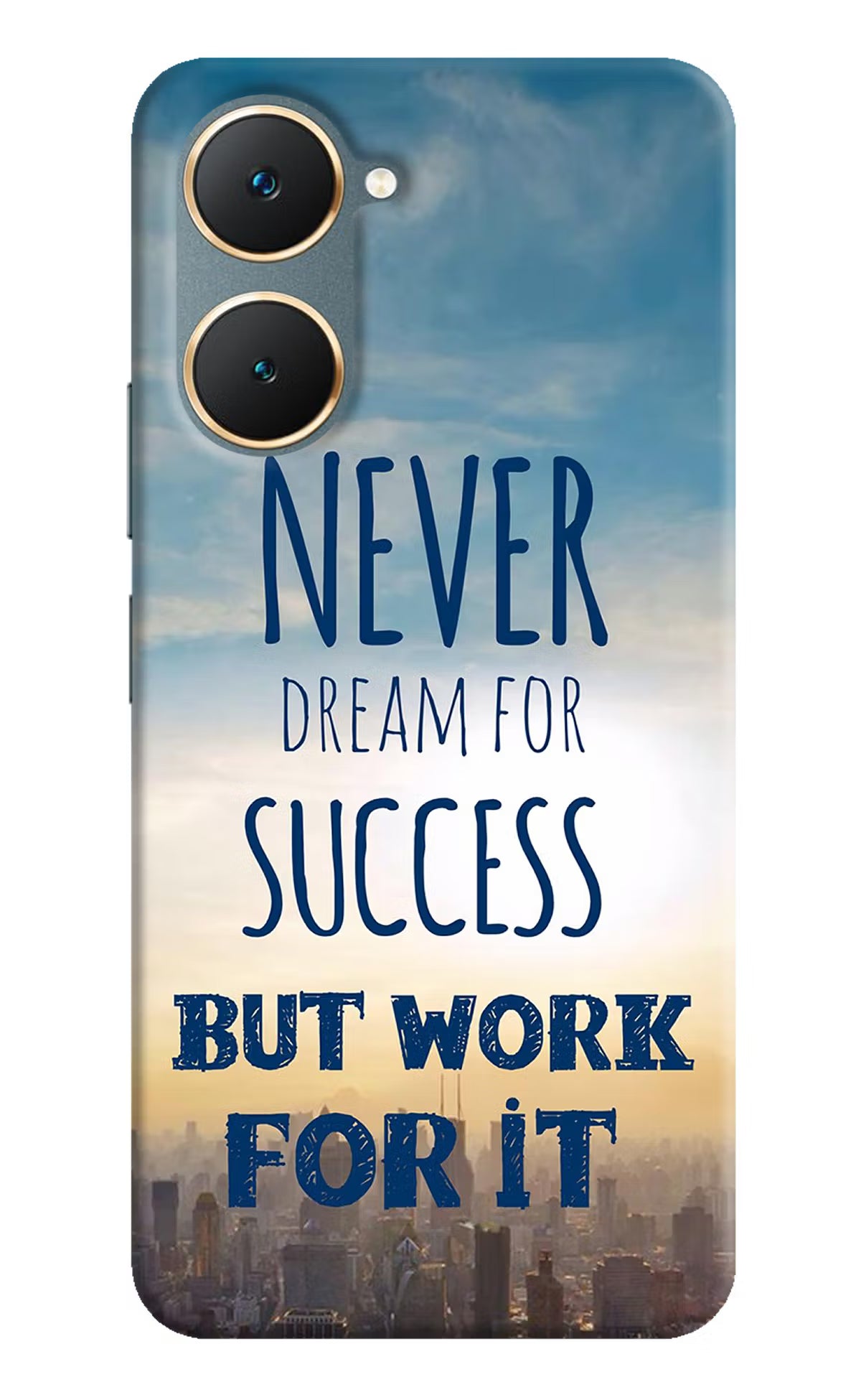 Never Dream For Success But Work For It Vivo Y18/Y18e Hard Case Back Cover by Casekaro