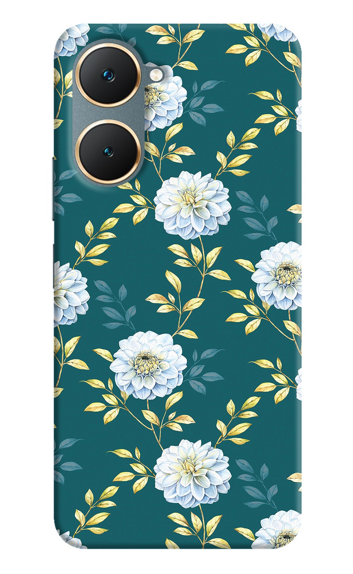 Flowers Vivo Y18/Y18e Back Cover