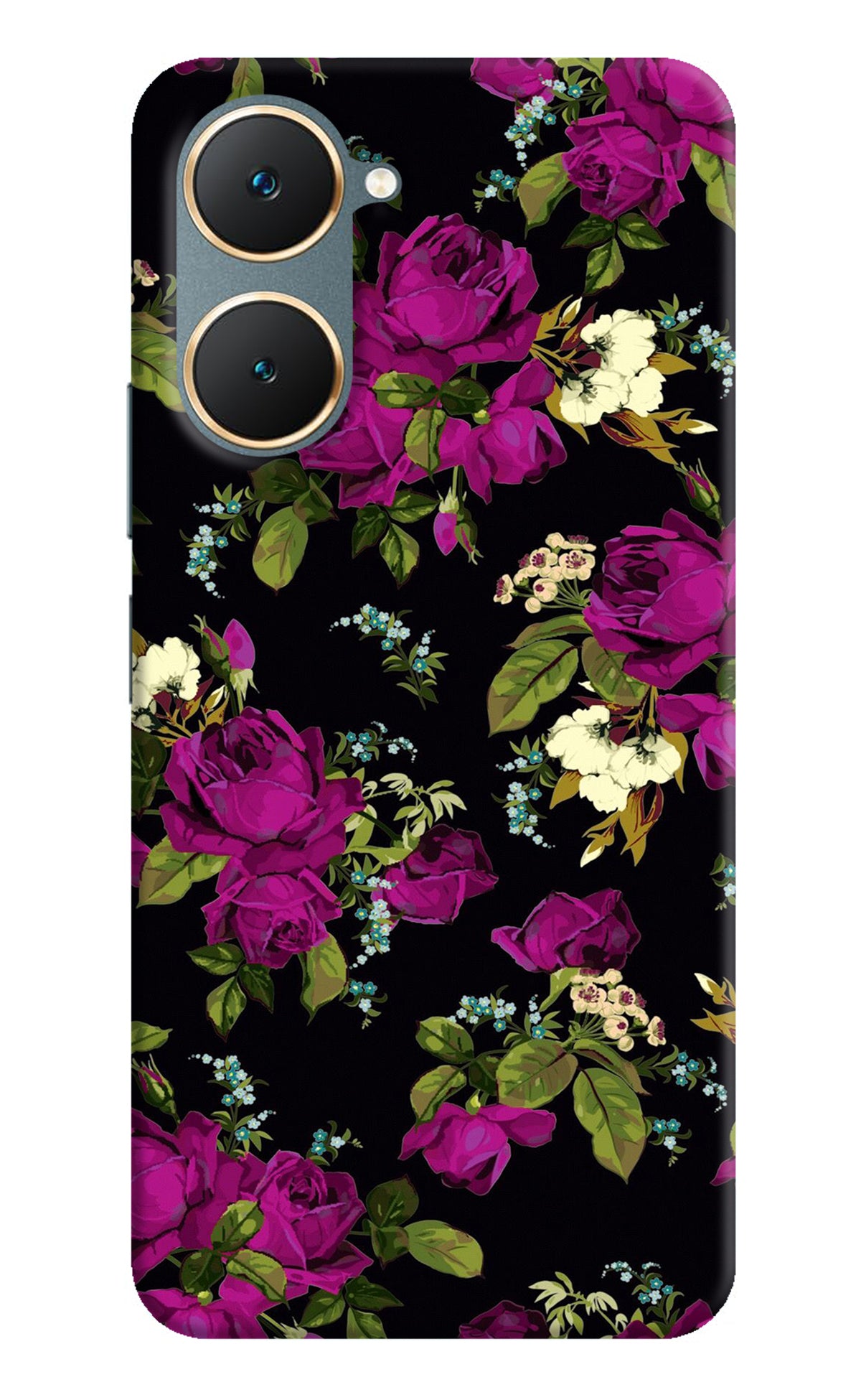 Flowers Vivo Y18/Y18e Back Cover