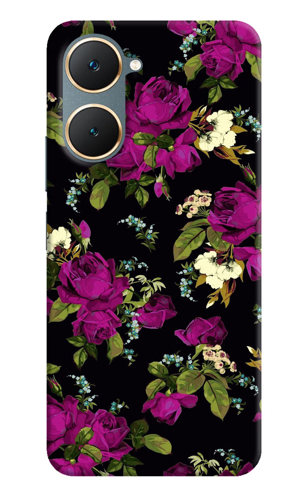 Flowers Vivo Y18/Y18e Hard Case Back Cover by Casekaro