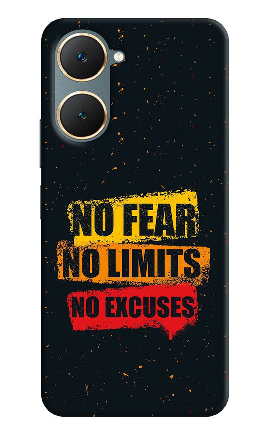 No Fear No Limits No Excuse Vivo Y18/Y18e Hard Case Back Cover by Casekaro