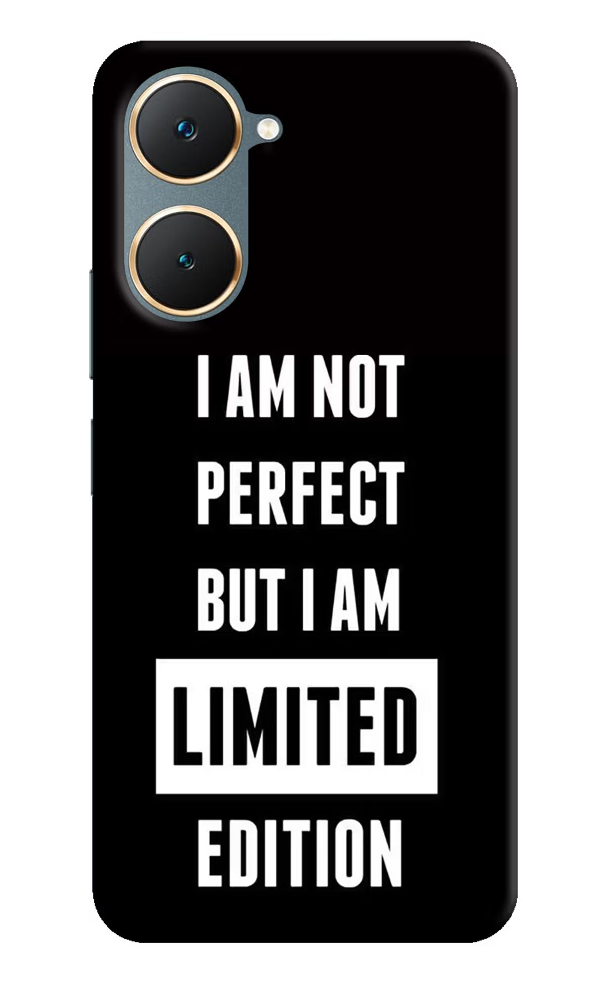 I Am Not Perfect But I Am Limited Edition Vivo Y18/Y18e Hard Case Back Cover by Casekaro