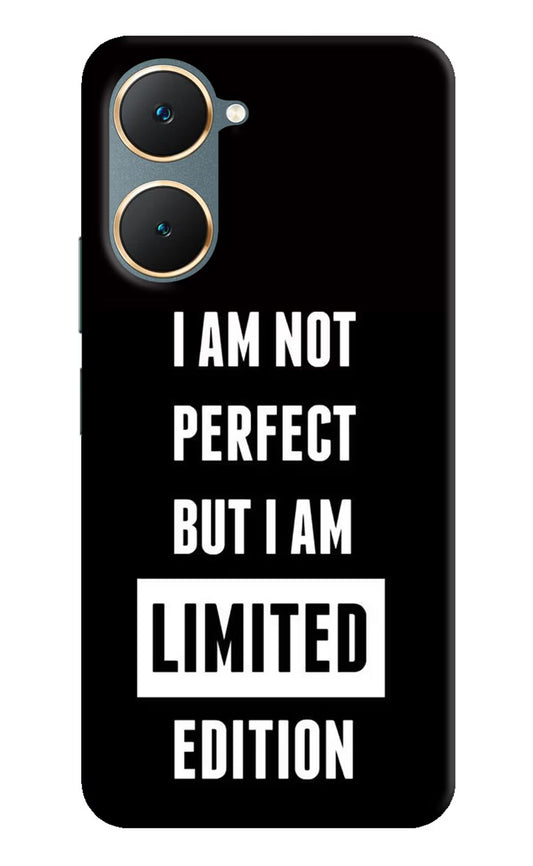 I Am Not Perfect But I Am Limited Edition Vivo Y18/Y18e Hard Case Back Cover by Casekaro