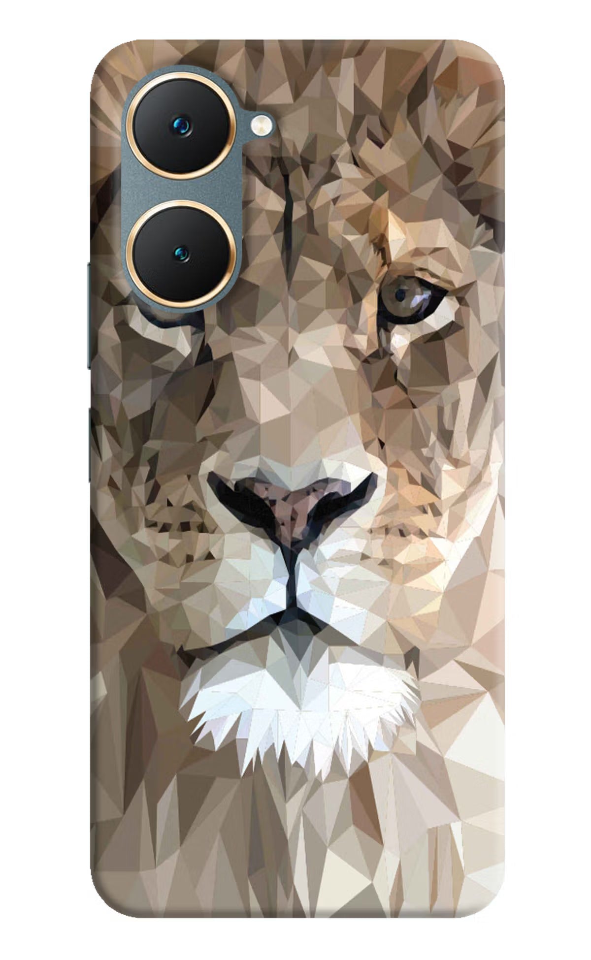 Lion Art Vivo Y18/Y18e Hard Case Back Cover by Casekaro