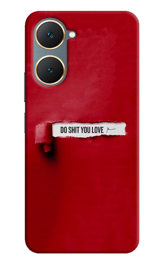 Do Shit You Love Vivo Y18/Y18e Hard Case Back Cover by Casekaro