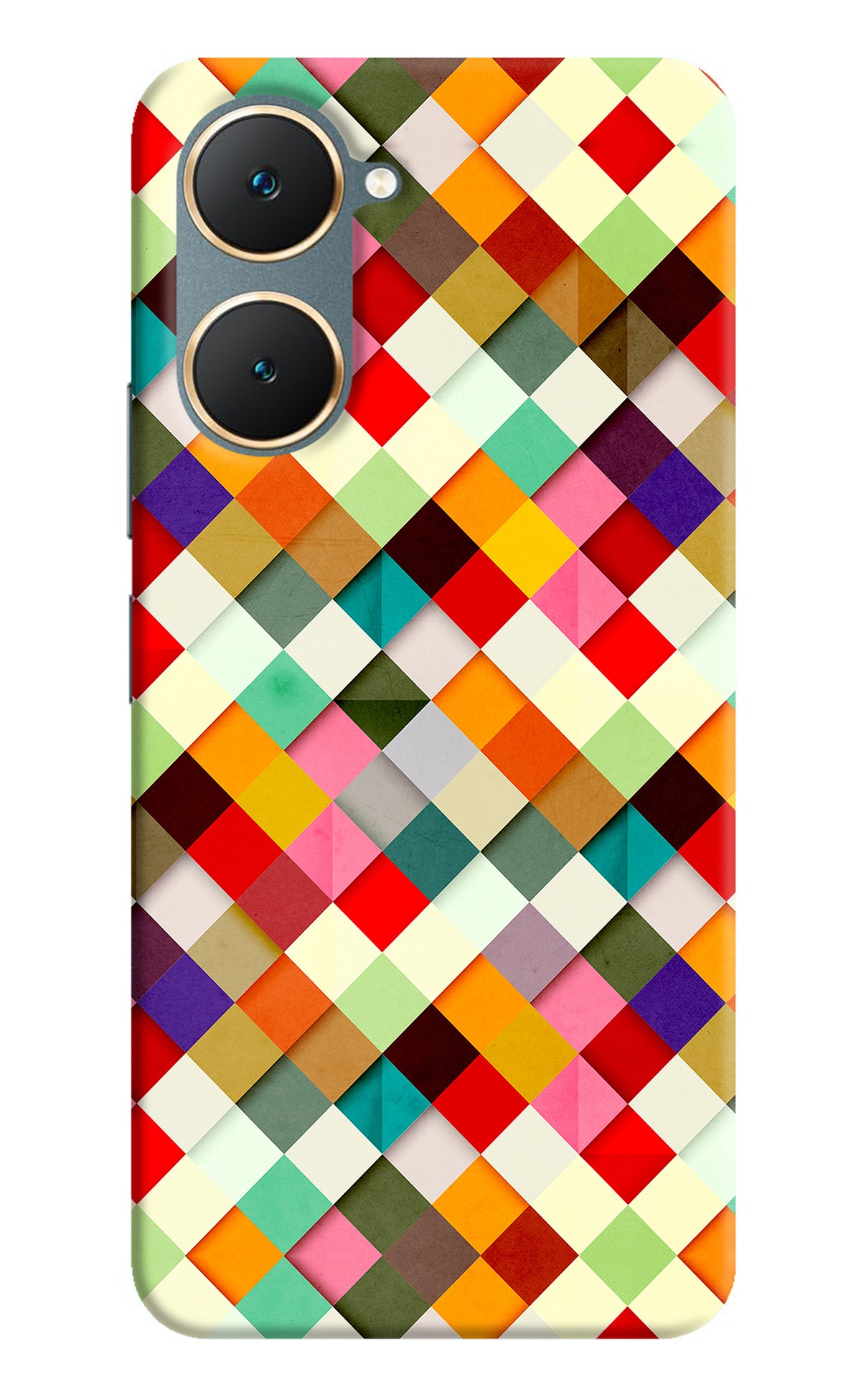 Geometric Abstract Colorful Vivo Y18/Y18e Back Cover