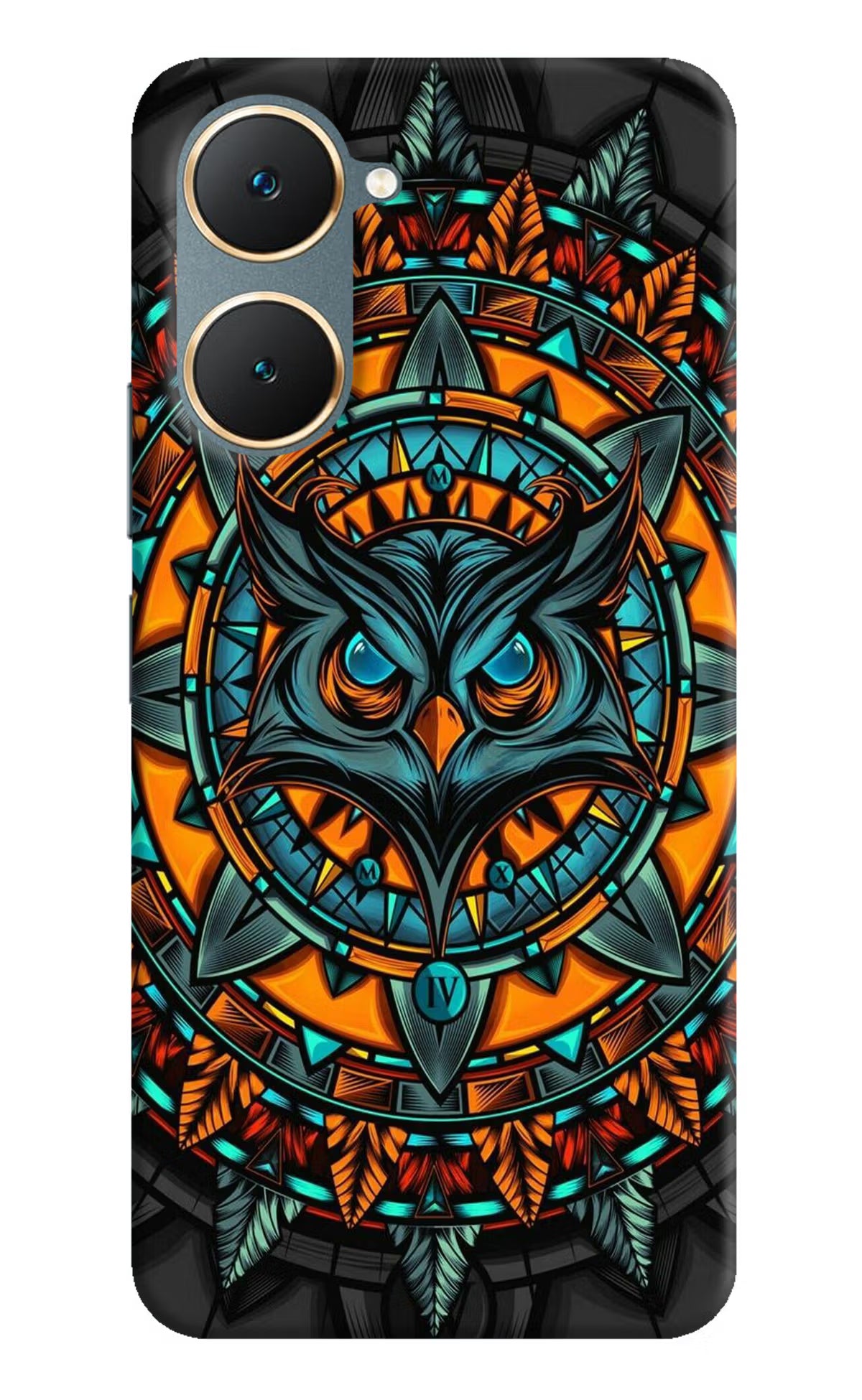 Angry Owl Art Vivo Y18/Y18e Hard Case Back Cover by Casekaro
