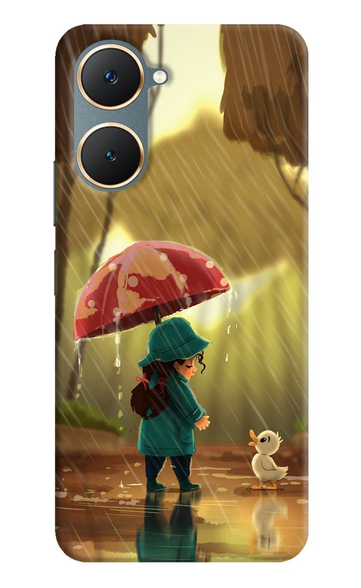 Rainy Day Vivo Y18/Y18e Hard Case Back Cover by Casekaro