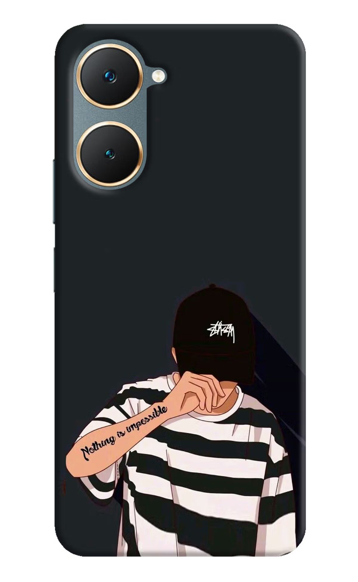 Aesthetic Boy Vivo Y18/Y18e Hard Case Back Cover by Casekaro