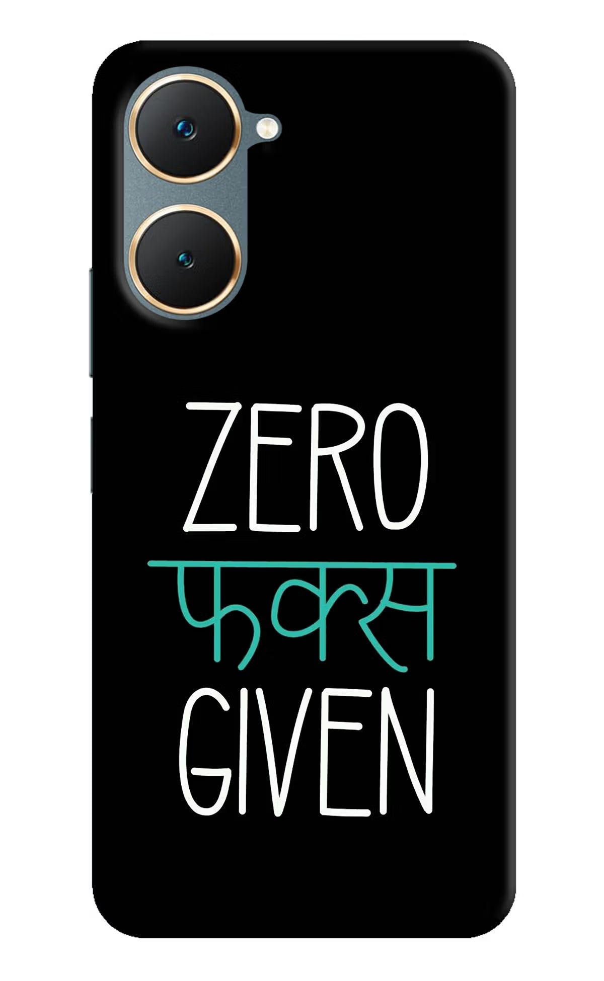 Zero Fucks Given Vivo Y18/Y18e Hard Case Back Cover by Casekaro