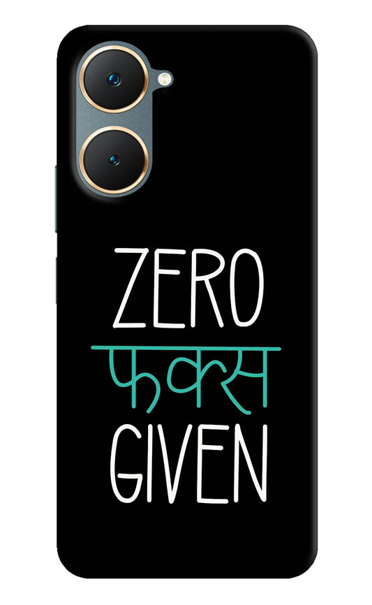 Zero Fucks Given Vivo Y18/Y18e Hard Case Back Cover by Casekaro