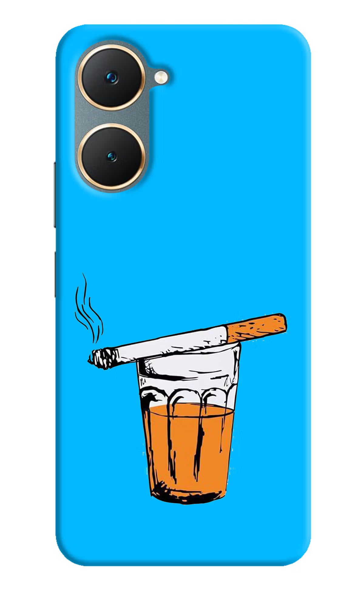 Chai Sutta Vivo Y18/Y18e Hard Case Back Cover by Casekaro