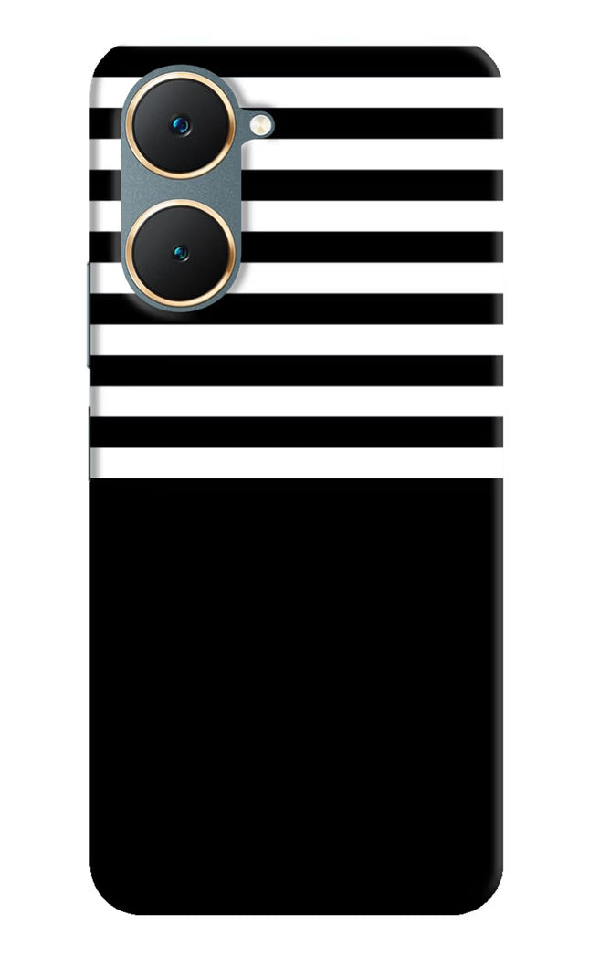 Black and White Print Vivo Y18/Y18e Hard Case Back Cover by Casekaro