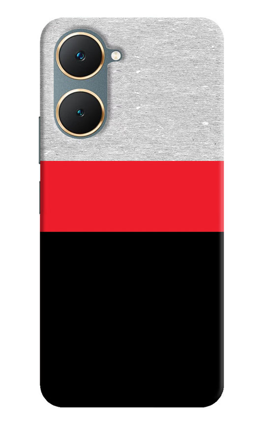 Tri Color Pattern Vivo Y18/Y18e Hard Case Back Cover by Casekaro