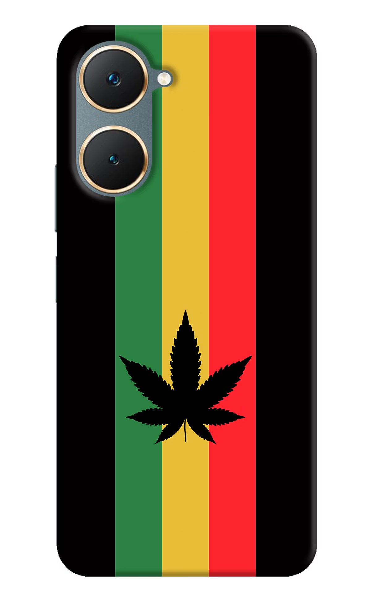 Weed Flag Vivo Y18/Y18e Hard Case Back Cover by Casekaro