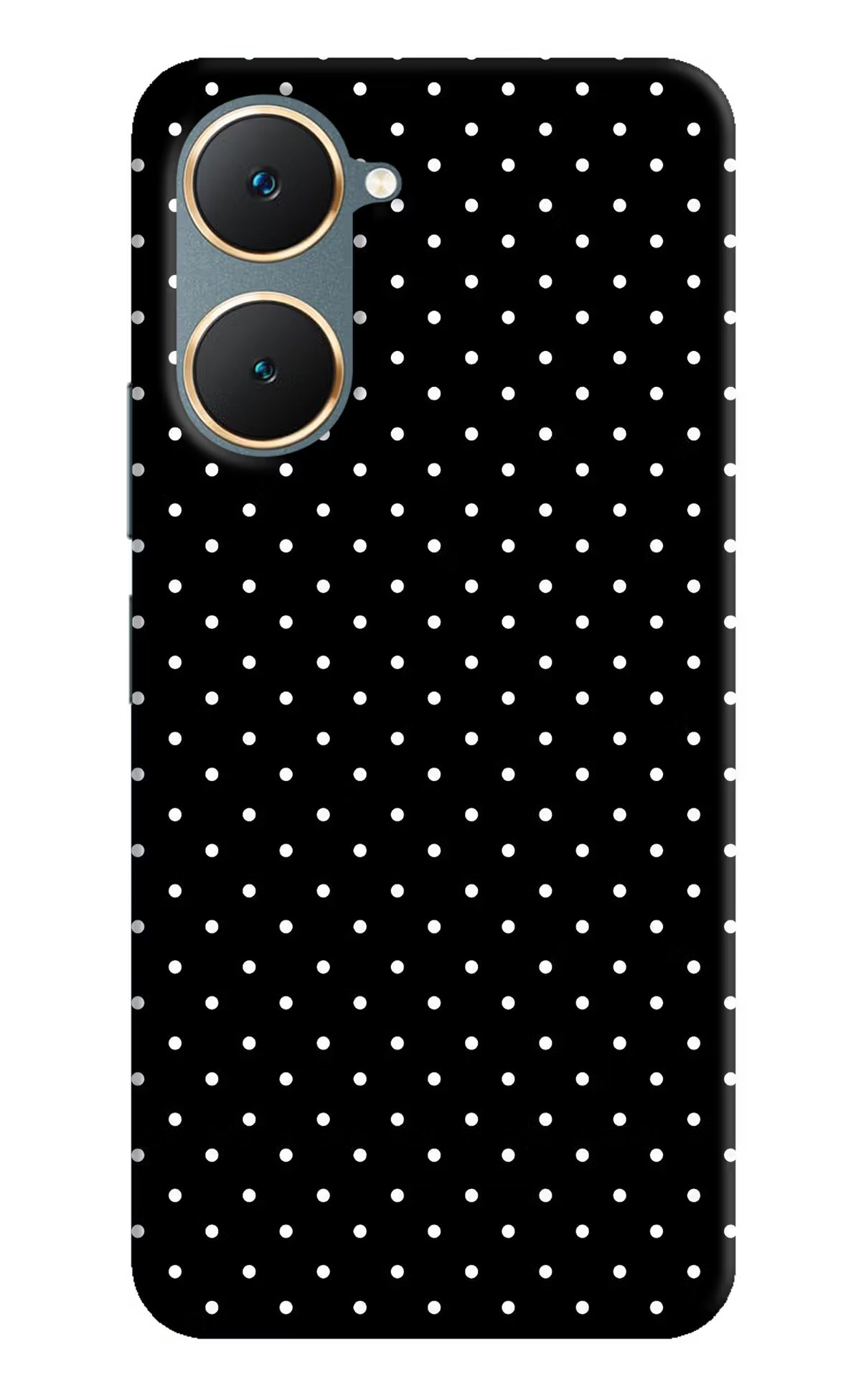 White Dots Vivo Y18/Y18e Hard Case Back Cover by Casekaro