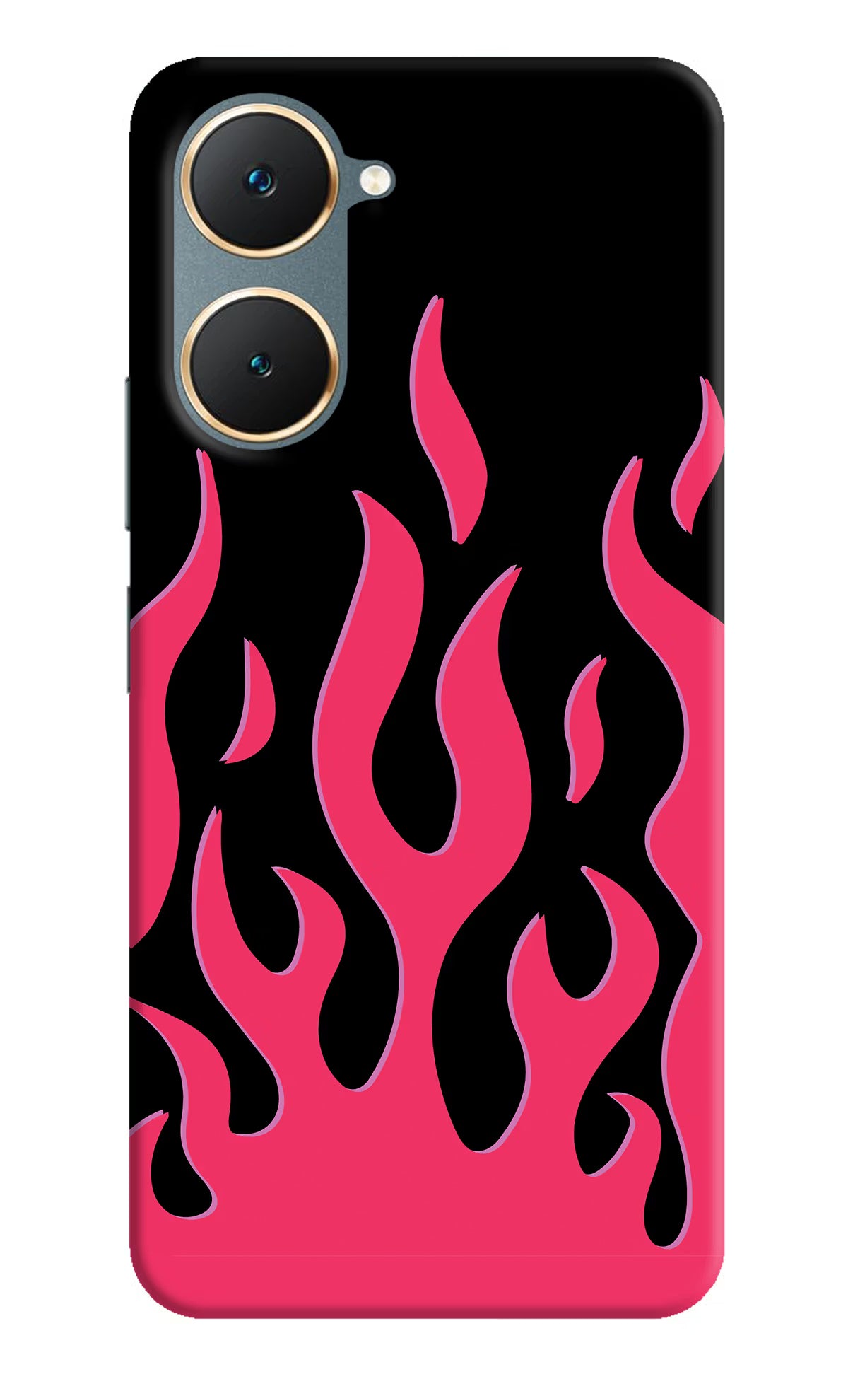 Fire Flames Vivo Y18/Y18e Hard Case Back Cover by Casekaro