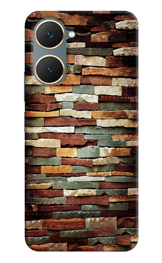 Bricks Pattern Vivo Y18/Y18e Back Cover