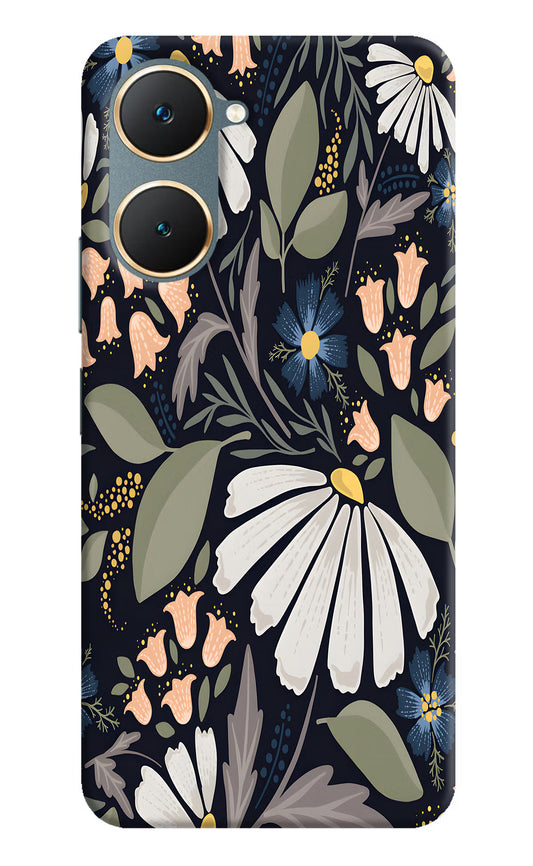 Flowers Art Vivo Y18/Y18e Hard Case Back Cover by Casekaro